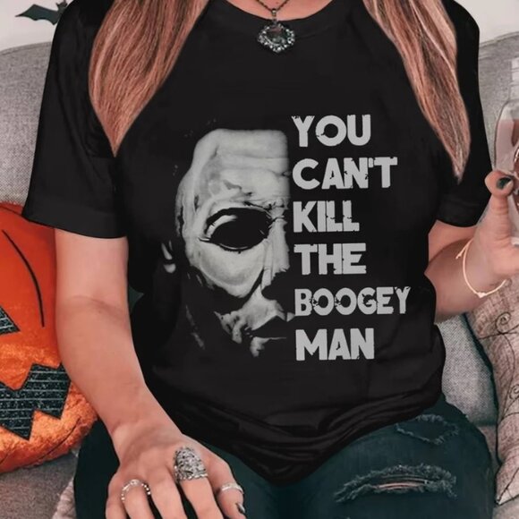 You Can't Kill The Boogeyman T-Shirt, Michael Myers Fan T-Shirt - Picture 2 of 2
